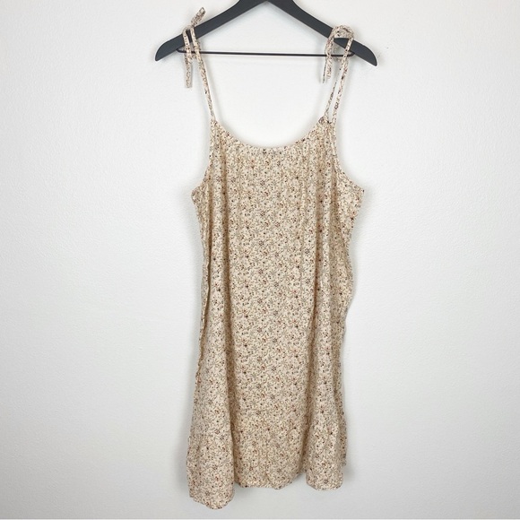 Madewell Crinkle Tie-Strap Ruffle-Hem Cover-Up Dress in Florentine Floral NF583 - Picture 6 of 8